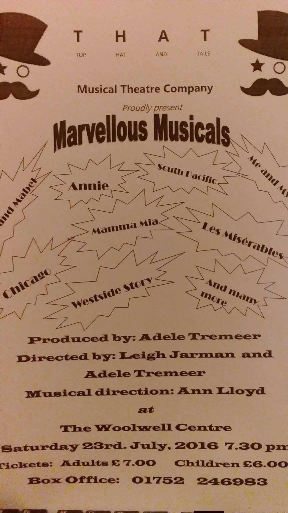 Marvellous Musicals poster